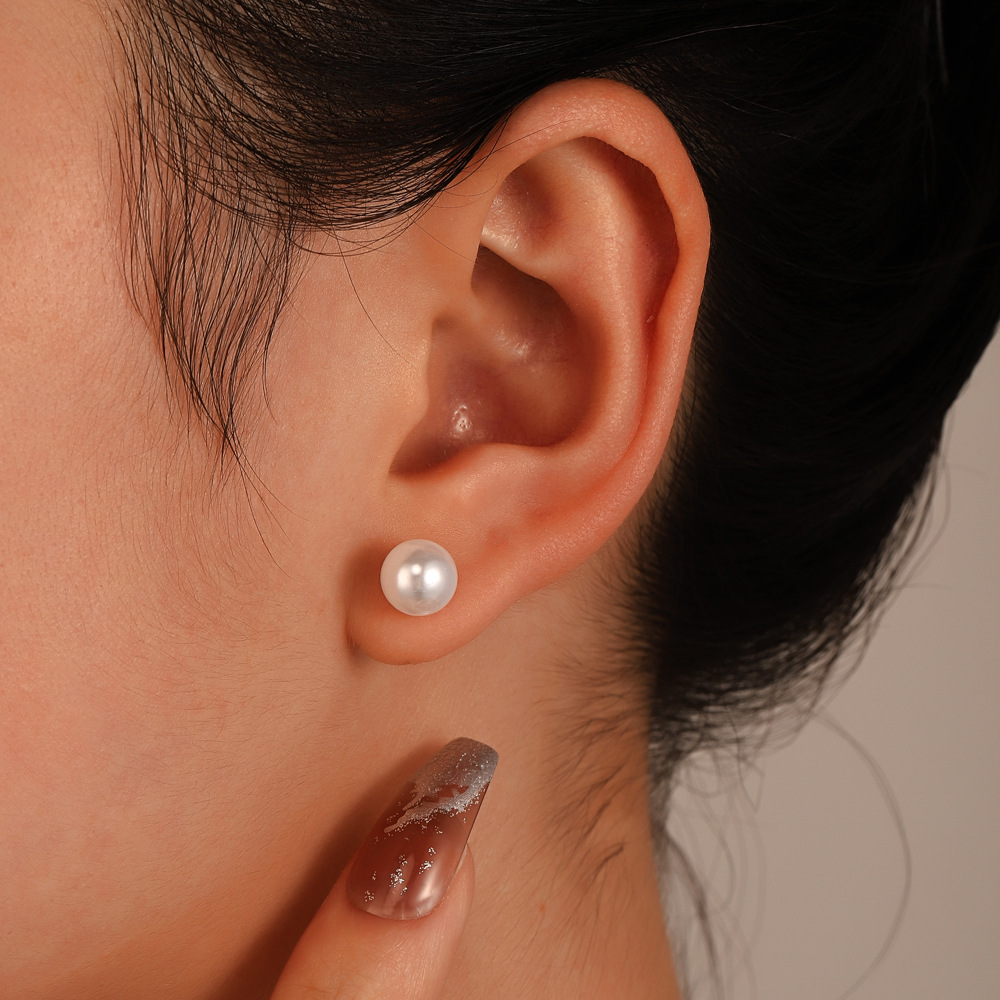 Fashion Geometric Imitation Pearl Women's Ear Studs display picture 2