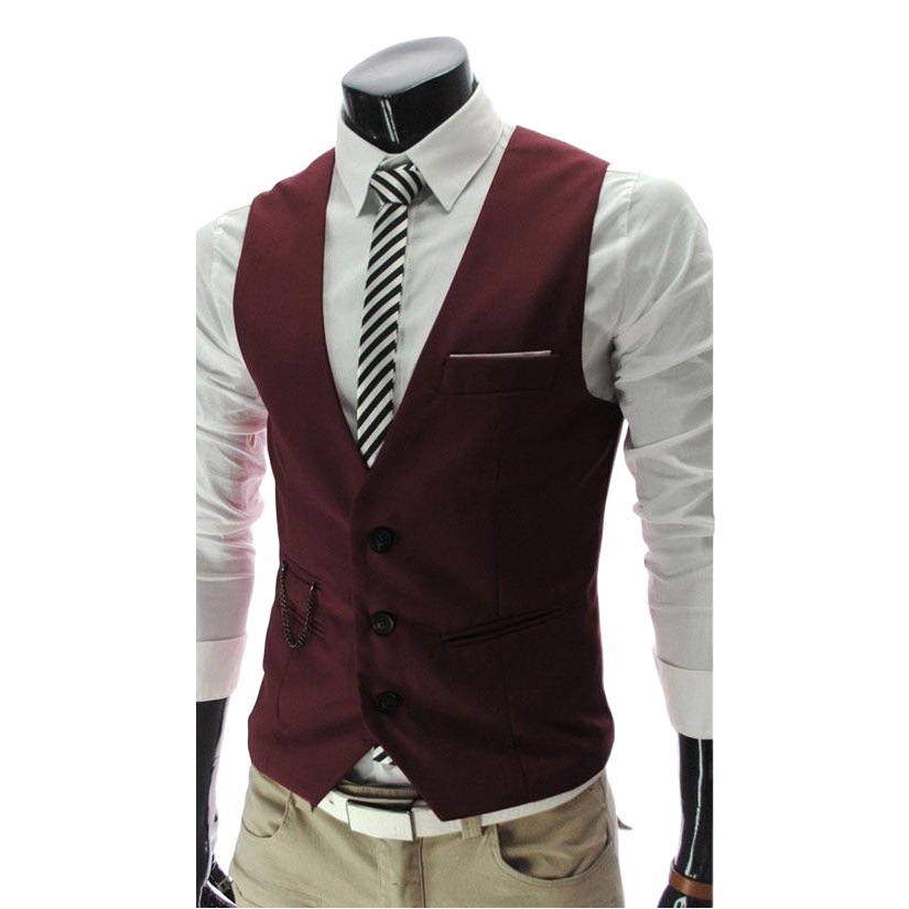 Chaleco de traje de hombre nuevo estilo coreano Delgado ropa de trabajo de los hombres traje Chaleco de los hombres mejor hombre desgaste de negocios Chaleco de los hombres