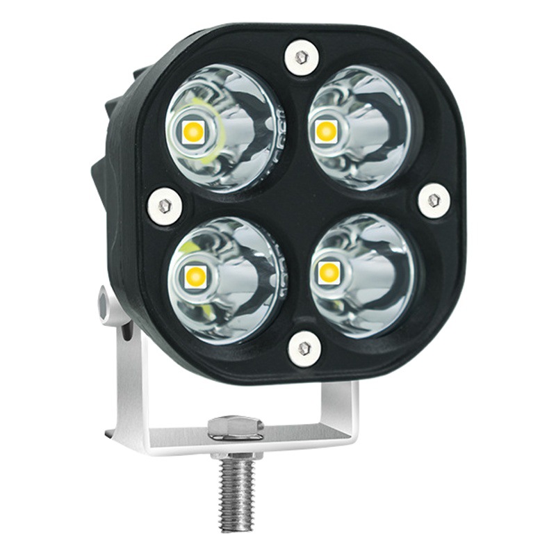 Transfronterizo dedicado coche LED luz de trabajo 40W proyector off-road vehículo modificado luz de la motocicleta ingeniería Amarillo Blanco Luz de niebla