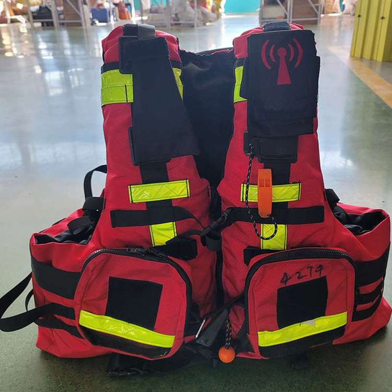 PFD自救装置救灾背心水上抢险救援背心便携式抗洪抢险救生服