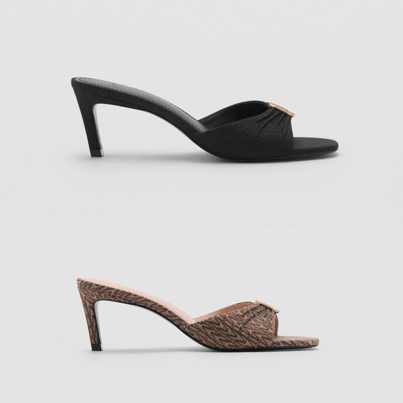 Sandals for Women's Summer Outer Wear 2025 New Stiletto Round Toe High Heels Sexy Open Toe Buckle One-Strap Sandals