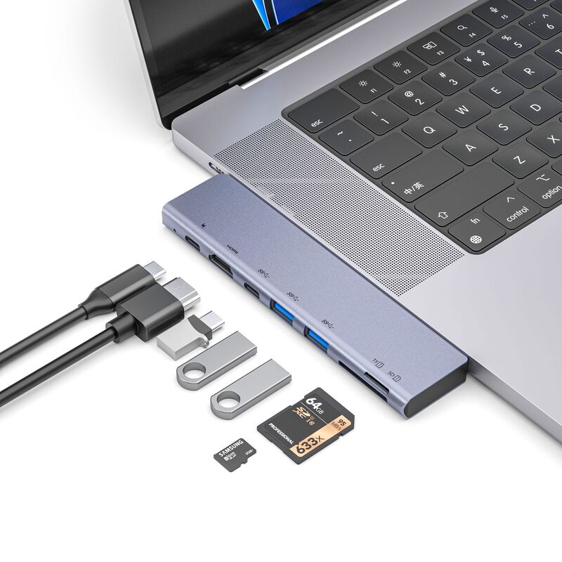 Cross-border Apple computer converter 3.0*2 hub lightning 3 applicable to macbook Apple expansion dock