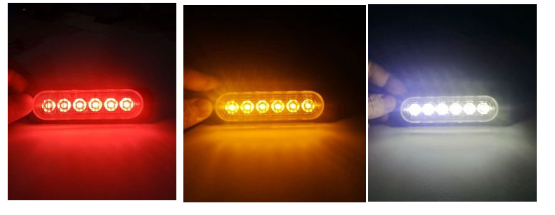 Car Strobe Side Light, Motorcycle Pickup Truck Flash Atmosphere Light 12-24V Wide Voltage Strobe Light Cross-Border Manufacturer