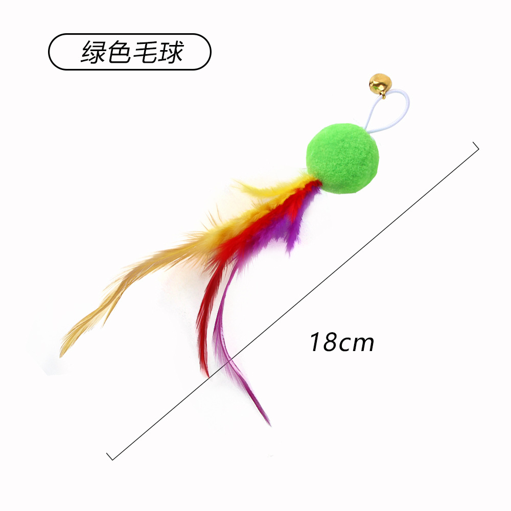 Resumen transfronterizo nueva mascota gato juguete gran pez volador cabeza de reemplazo divertido gato palo de juguete de felpa caña de pescar cabeza de reemplazo