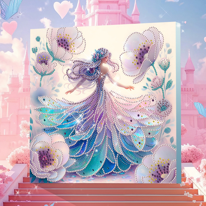 Estilo 12 (30 * 30 cm + lienzo + marco trasero + paquete de materiales de herramientas)