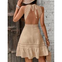 V 49378 Halter hollow dress �Ҳ��ο�����ȹ�羳����ͨ����