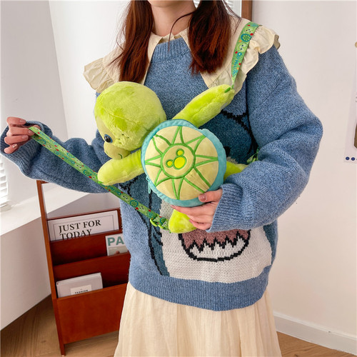 Little Turtle Doll Olmie Doll Backpack  New Cartoon Cute Rag Doll Creative Gift Direct Sales