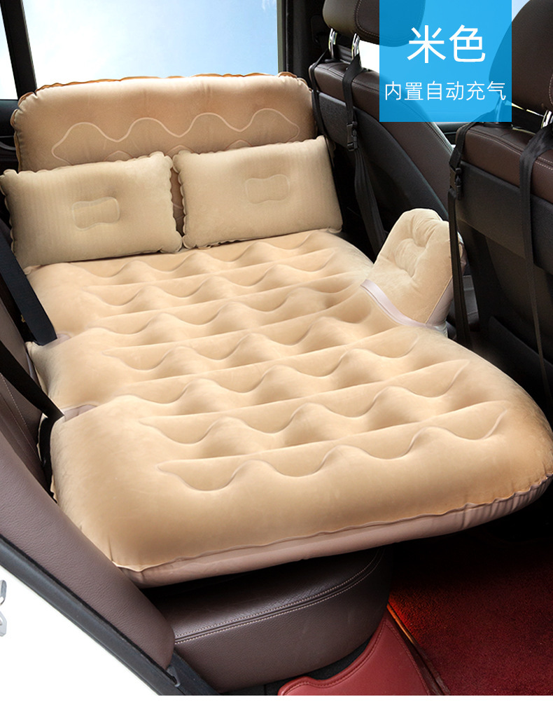 Car Inflatable Bed, Quick Automatic Inflation, Dual-Use for Car and Home, Travel Mattress, Camping, Portable for Back Seat and Trunk