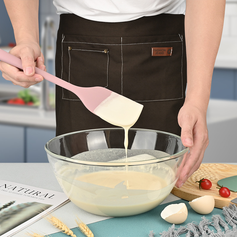 Raspador de silicona personalizado todo incluido raspador de silicona todo en uno raspador de mezcla de crema de cocina raspador de espátula para hornear resistente a altas temperaturas