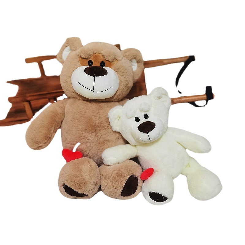 Oso de peluche juguete abrazo oso muñeca de los niños muñeca de ragdoll amor oso de peluche regalo de cumpleaños al por mayor