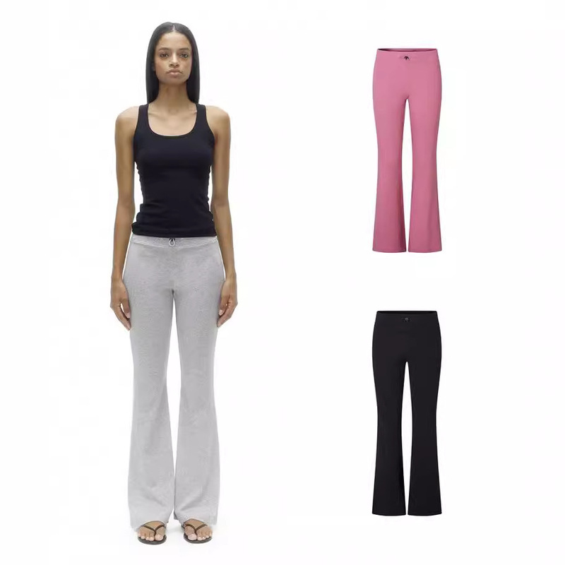 “Reject to Embarrassment” Skin-Friendly Nude Yoga Sports Home Casual Flared Pants for Women to Slim down