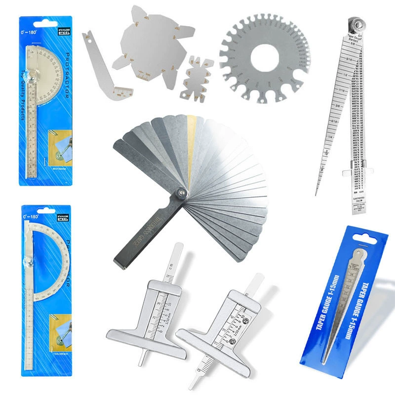 Тщательно отобранный комбинированный щуп толщиномера из 32 предметов, щуп для измерения зазора 0,04–0,88 мм, метрические и дюймовые латунные детали.