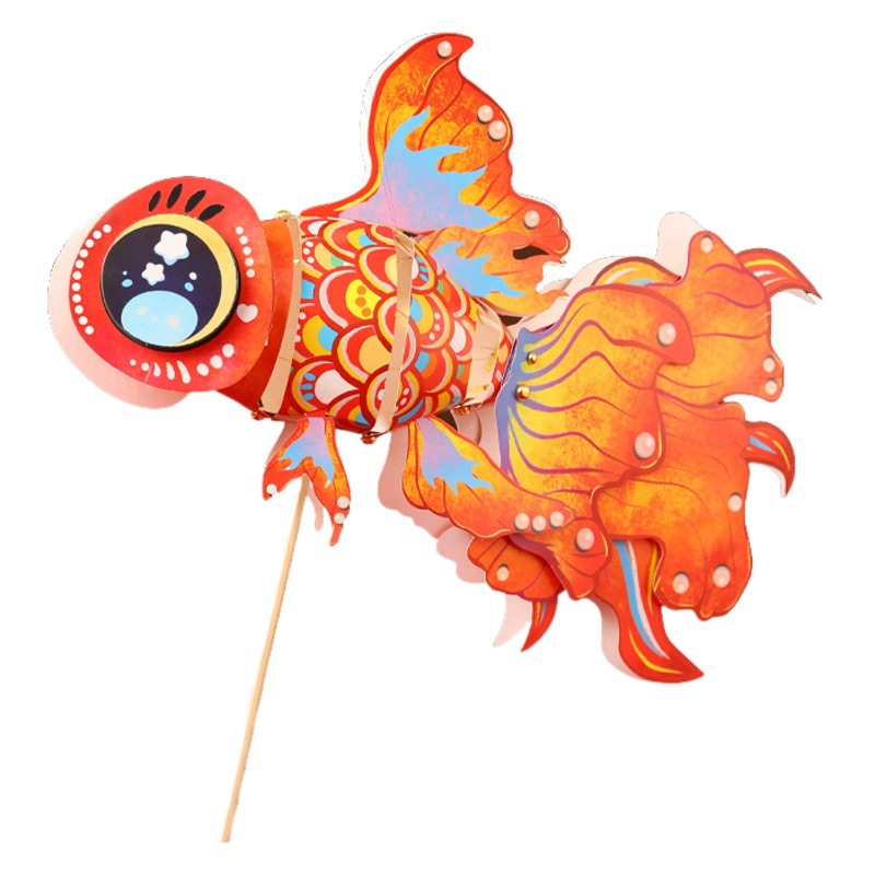 Día de Año Nuevo no patrimonio hecho a mano bricolaje estilo nacional auspicioso dragón danza Linterna juguete casero para niños jardín de infantes paquete de material