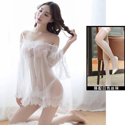 Lencería sexy coqueteo pijamas sexy tentación transparente más tamaño traje de pasión emocional extrema entrega de una pieza