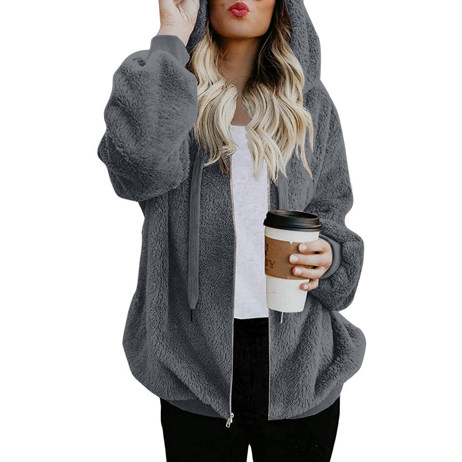 Women's Hoodie Long Sleeve Hoodies & Sweatshirts Casual Solid Color display picture 4