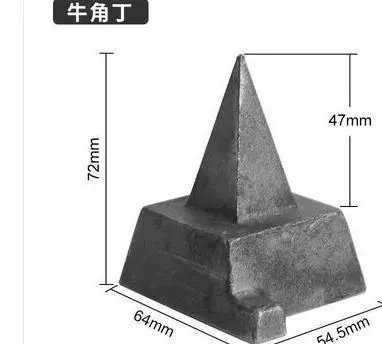 Большой стальной лязг стальной щит голова стальная Подушка щедрый наковальня голова коровы наковальня Рог дрель Рог указал квадрат железа квадрат стальной квадрат наковальни бить золото
