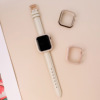 Apply to iwatch7 Half a pack Hollow Frame watch case Apple watch 76543 electroplate Double color Drill shell