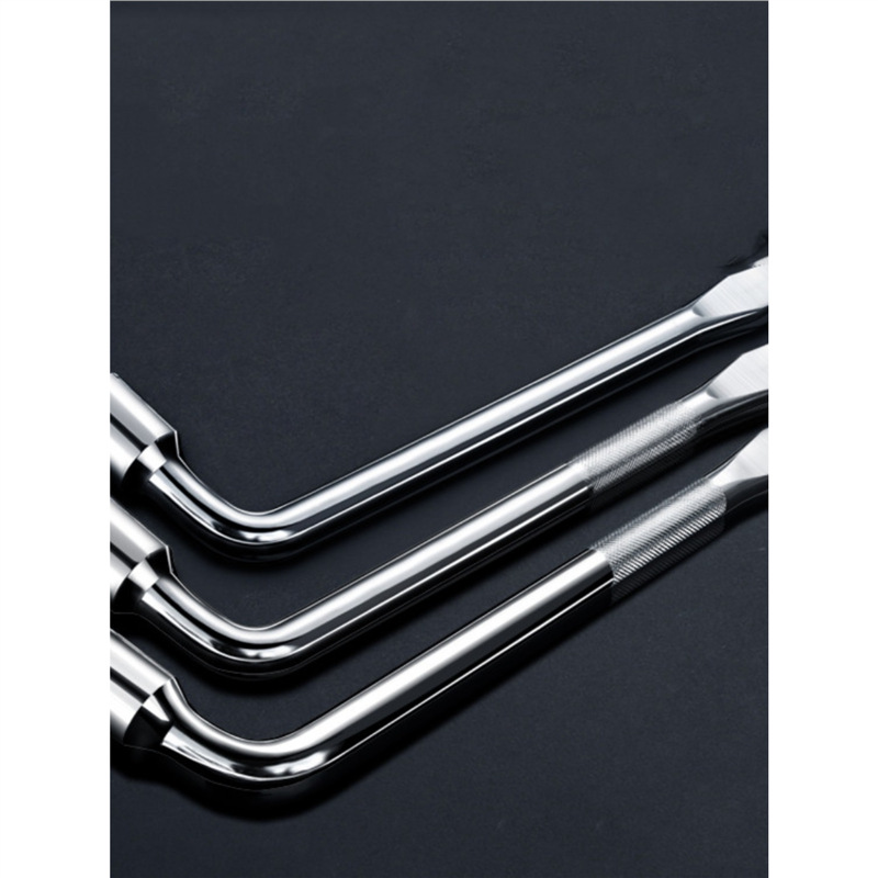 L型汽车轮胎套筒扳手翘板省力撬棒扳手随车工具17/19/21/22/23/24