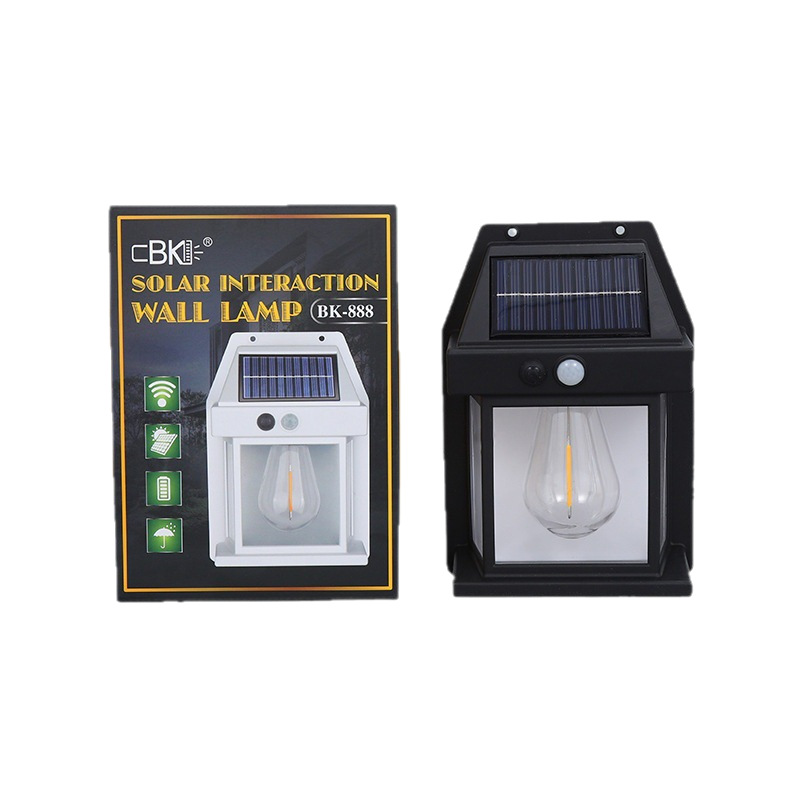 Lámpara de pared solar al aire libre LED exterior lámpara de pared simple patio jardín impermeable hogar corredor lámpara
