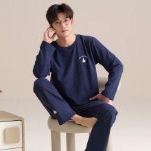 男士睡衣男款冬季德绒秋冬款法兰绒秋季加厚加绒2024年新款家居服
