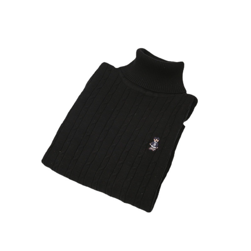 Children's fleece knitted autumn demi-season base body-friendly sweater for boys, children's clothing, for teenagers 5
