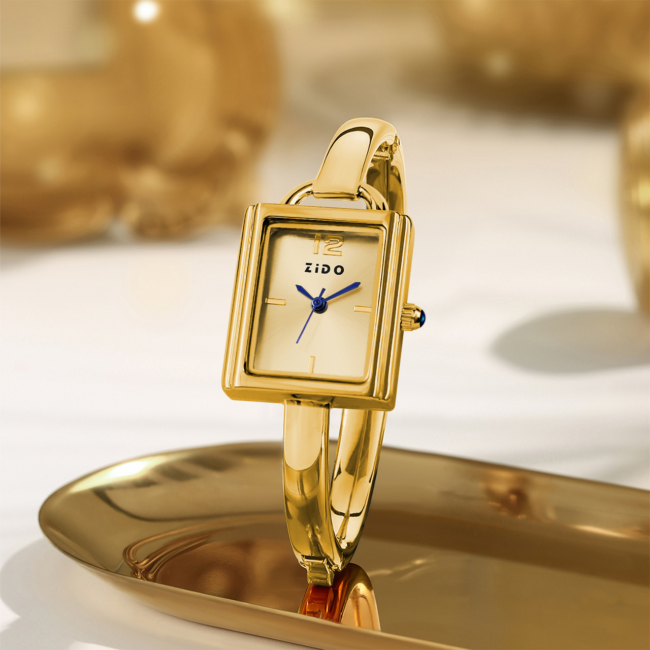 New Foreign Trade Watch Women's Square Retro Niche Women's Watch Light Luxury Live Broadcast Popular Watch Women's Bracelet Watch