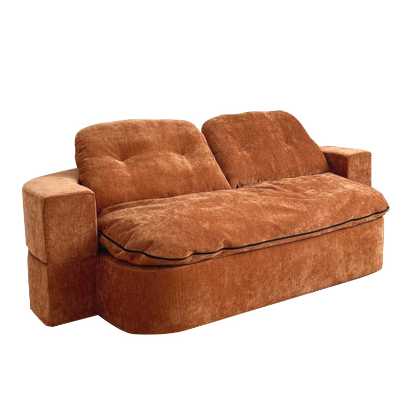 Sofá de tela de compresión al vacío estilo medieval sala de estar módulo doméstico doble triple plegable doble uso sofá cama desmontable