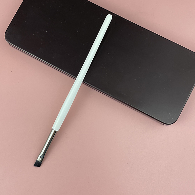 亮白木杆枪色铜管黑毛斜眉刷