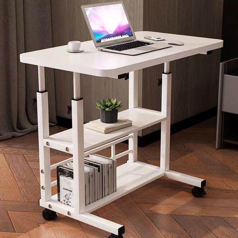 Bedside Table, Movable Computer Table, Home Bed Desk, Sofa Side Dormitory Folding Small Table, Lifting Simple Table