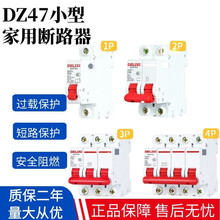 空气开关DZ47S-63A空开1p断路器家用2P电闸3保护器4P小型32a 63a