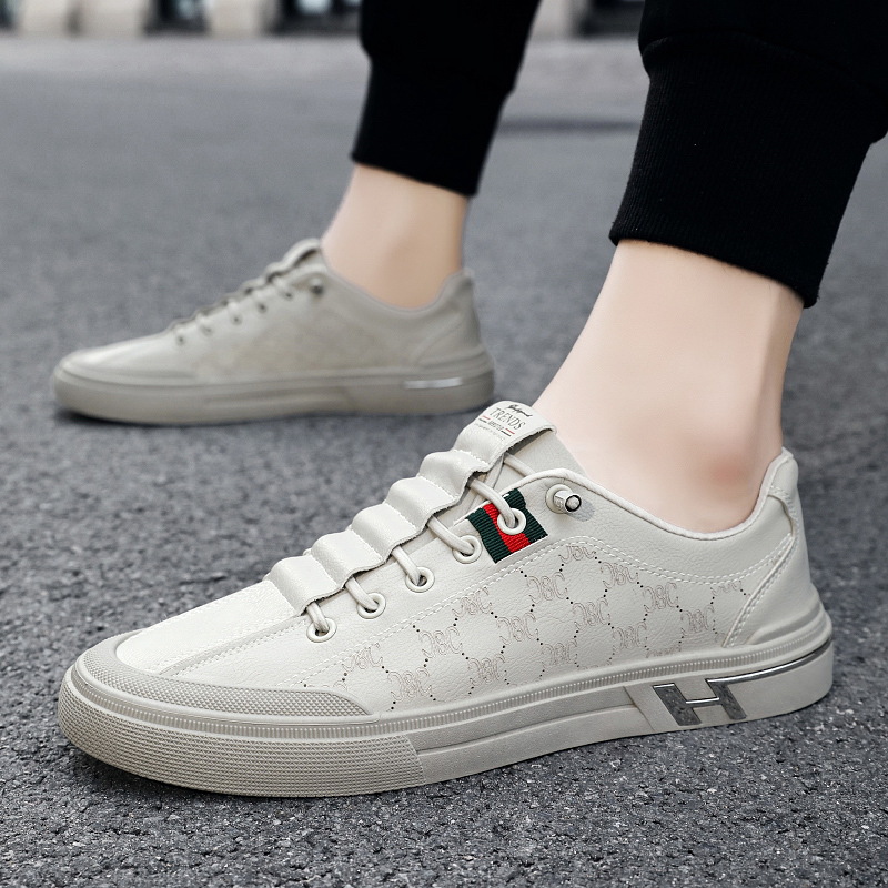 Sneakers, Herren-Sommer, Herrenschuhe, 2023, neu, atmungsaktiv, Sport, lässig, Netzschuhe, Jugend, trendy, vielseitig, weiß, Herrenschuhe_voghion.com