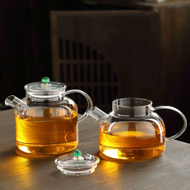 Glass teapot, capacious fruit flavored tea for home use, tea set