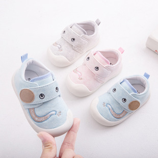 2022 toddler shoes female baby Autumn 01-2 years old baby shoes soft bottom non-slip single shoes do not drop shoes male baby shoes