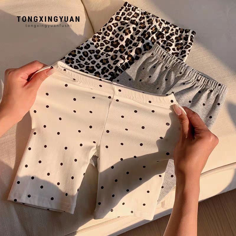 Girls' summer stretch cycling pants, children's knee-length shorts, thin outerwear shorts for baby girls, children's leggings Girls' summer stretch cycling pants, children's knee-length shorts, thin outerwear shorts for baby girls, children's leggings