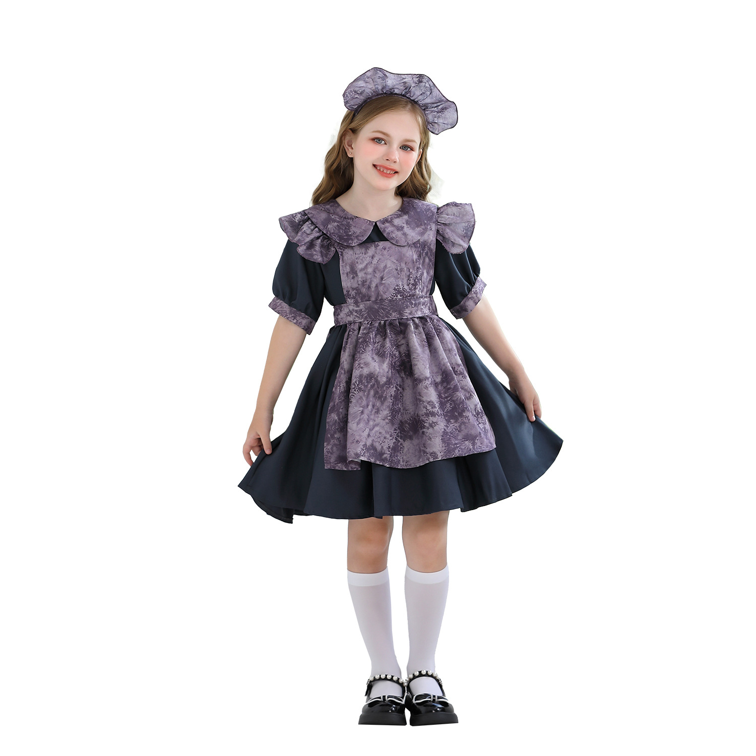 Halloween Kidsren's Costume Pumpkin Skirt Kidsren's Clothing Witch Costume Horror Doll Girl Maid Costume Lolita Dress