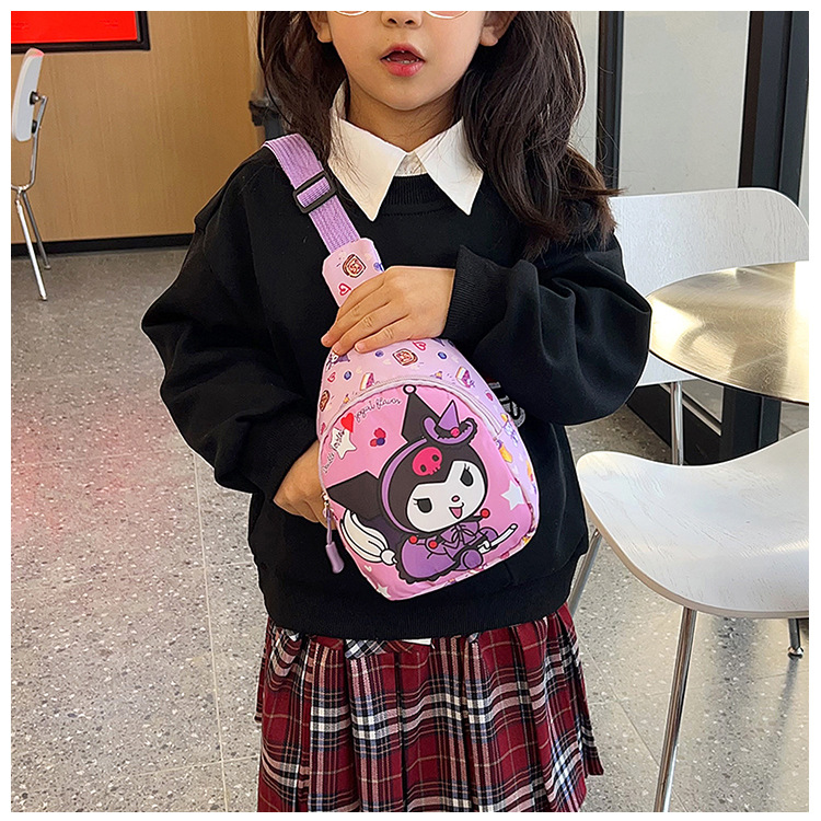 Wholesale of cute and trendy children's single-shoulder bags, large-capacity kindergarten baby travel chest bags, and casual girls' crossbody bags undefined