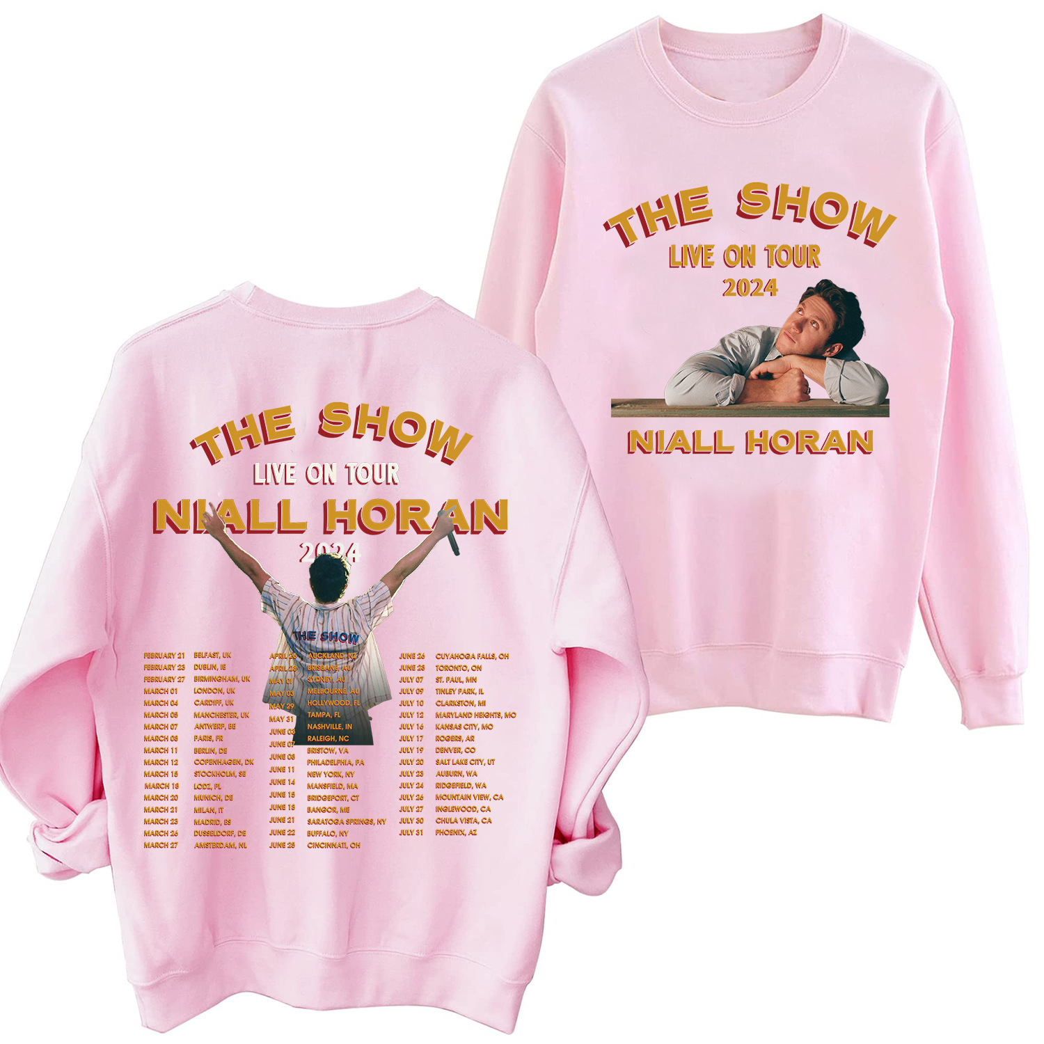2024 Niall Horan The Show Live On Tour Sweatshirt Man Woman