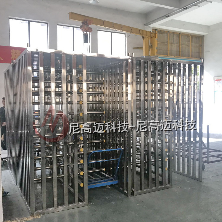 厂家供应十字转闸全高闸人行通道闸机工地实名制不锈钢门禁单向门