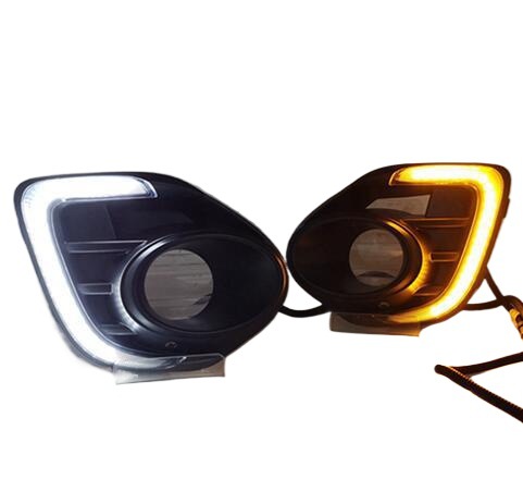 Aplicable a Mitsubishi Lancer Luz de marcha diurna modificado LED conjunto de luz antiniebla de 16 a 17 a 18