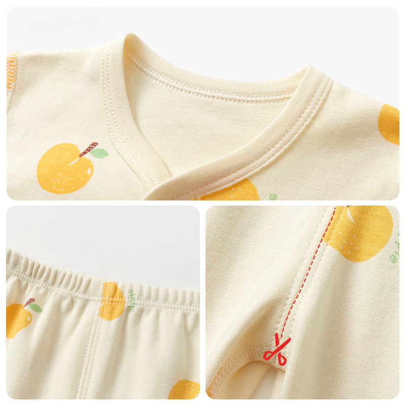 Ropa interior térmica para bebés Primavera, Otoño e Invierno base de bebé para niños Rebeca de algodón traje dividido para Niñas Ropa de otoño para niños pantalones largos