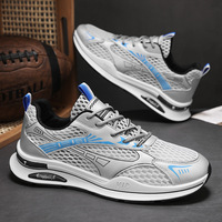 Men's shoes, summer breathable mesh shoes, men's 2024 new thin summer youth single mesh sports running shoes