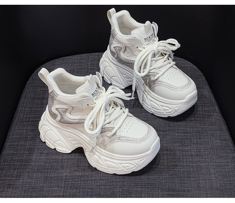 Giày sneaker nữ đế dày tăng chiều cao 9cm phong cách hot trend 2026 — Lớp lót đơn màu tím M2695, M2695- 1m màu cộng với nhung, Lớp lót đơn màu M 2695m, M2695-1 nâu cộng với nhung chi tiết 29