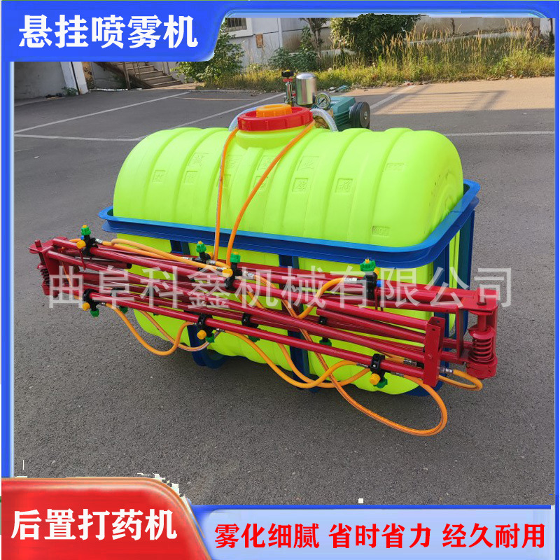 四轮后悬挂小麦打药机 折叠喷杆式农田喷药机 农用自走式喷雾器