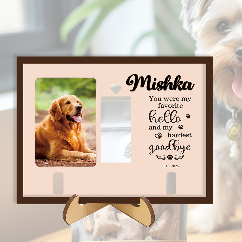 Pet Photo Wooden Frame Personalized Wooden Pet Memorial Frame Meaningful Keepsake with Artistic Photo Pet Photo Wooden Frame Personalized Wooden Pet Memorial Frame Meaningful Keepsake with Artistic Photo