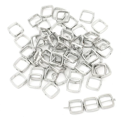 Handmade DIY Homemade Bracelet Necklace — Zərgərlik ara hissələri - white-k-color-square-14mm-50-pcspack
