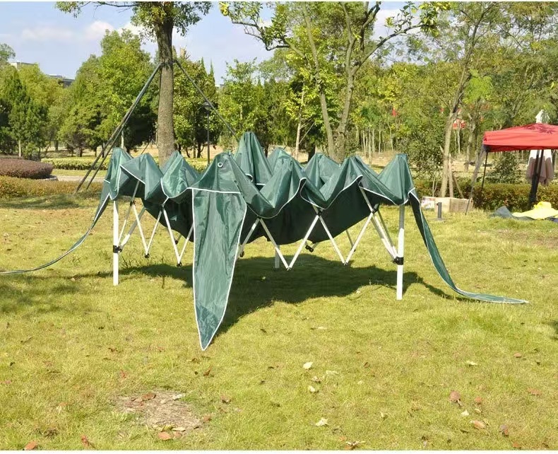Outdoor Advertising Tent, Vehicle-Mounted Hollow Canopy Display, Folding Tent, Exhibition Tent, Custom Four-Corner Tent 3× 3m