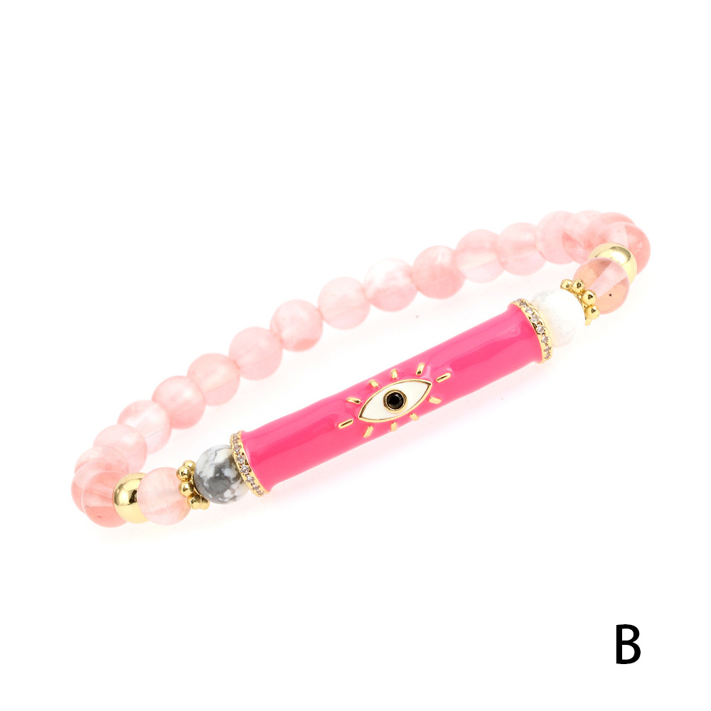 Fashion Eye Copper Enamel Bracelets 1 Piece