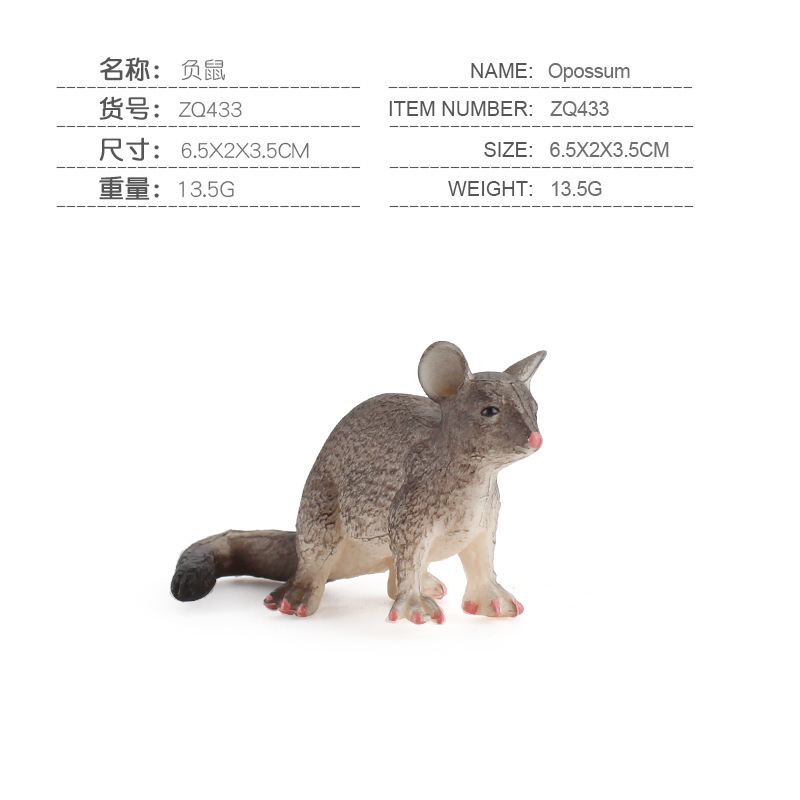 Niños cognitivo puzzle simulación animal modelo de ratón conejillo de indias ratón topo ardilla adornos estáticos sólidos hechos a mano