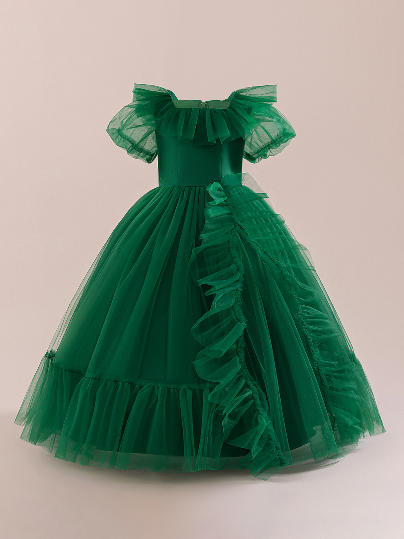 2026 nuevo vestido de niños de tamaño medio y grande red de piano atmosférico tocando vestido de noche pequeño anfitrión rendimiento