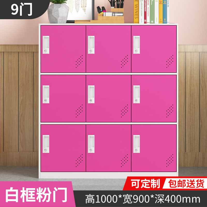 armario de color armario de almacenamiento de personal con bloqueo armario de almacenamiento de bolsas escolares estudiantes armario de zapatos armario de balcón armario pequeño armario de hierro